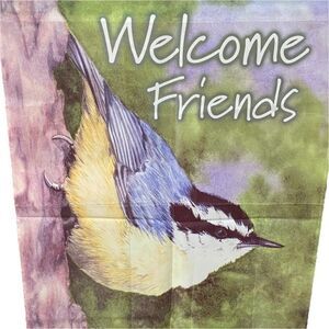 Marilee Bird Illustration Animals Theme Multicolor Garden Yard Flag